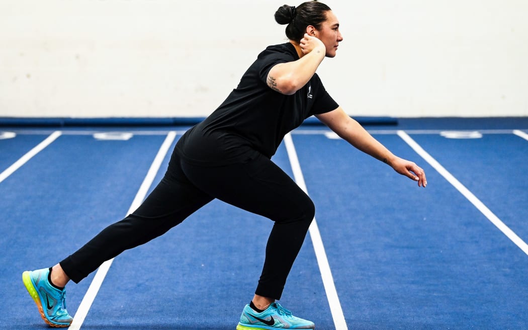 Shot put Para athlete Lisa Adams of Rotorua.