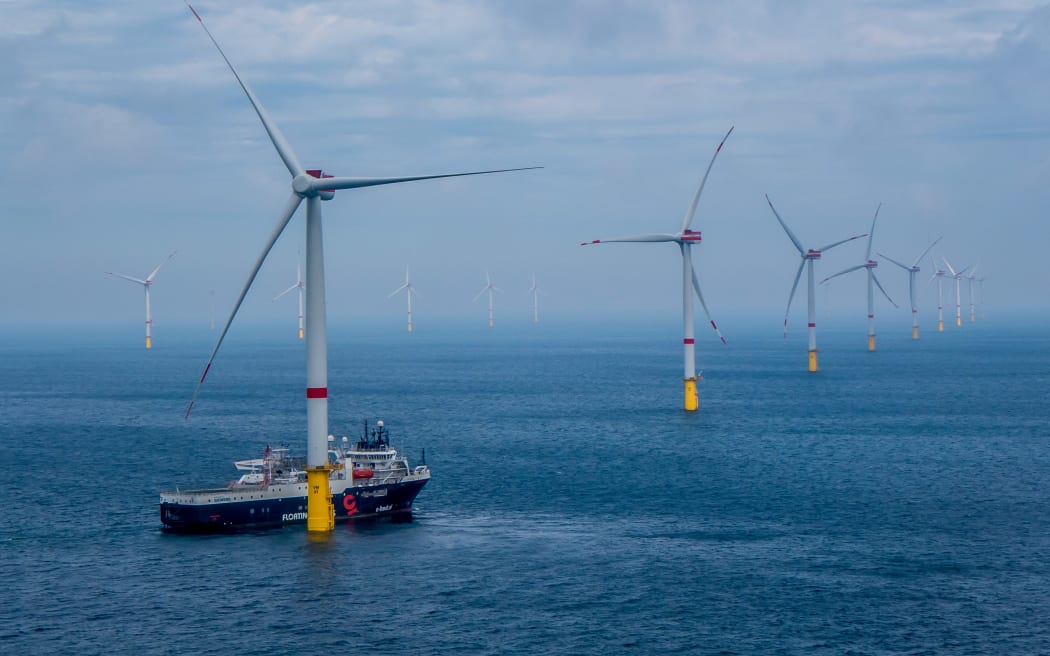 The Veja Mate fixed bottom offshore wind farm in Germany, developed by Copenhagen Infrastructure Partners.
