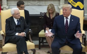 Mr Trump made the comments during a meeting with President Sergio Mattarella of Italy in the Oval Office.