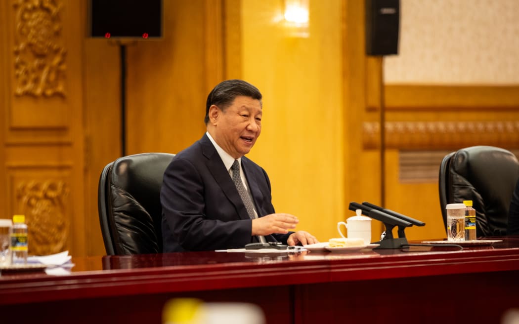 Prime Minister Chris Hipkins is at the World Economic Forum, where he has met with Chinese President Xi Jinping