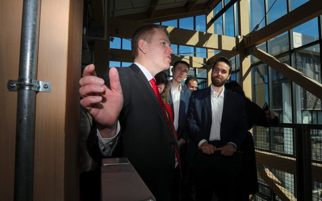 Chris Hipkins at the opening of  He Toki Kai Te Rika at Otago Polytechnic