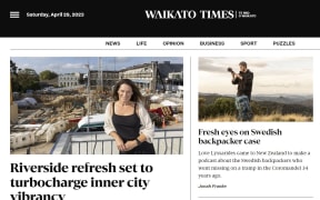 The new subscriber-based website of the Waikato Times.