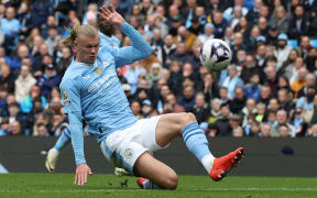 Manchester City's Erling Haaland scored his 38th goal of the season.