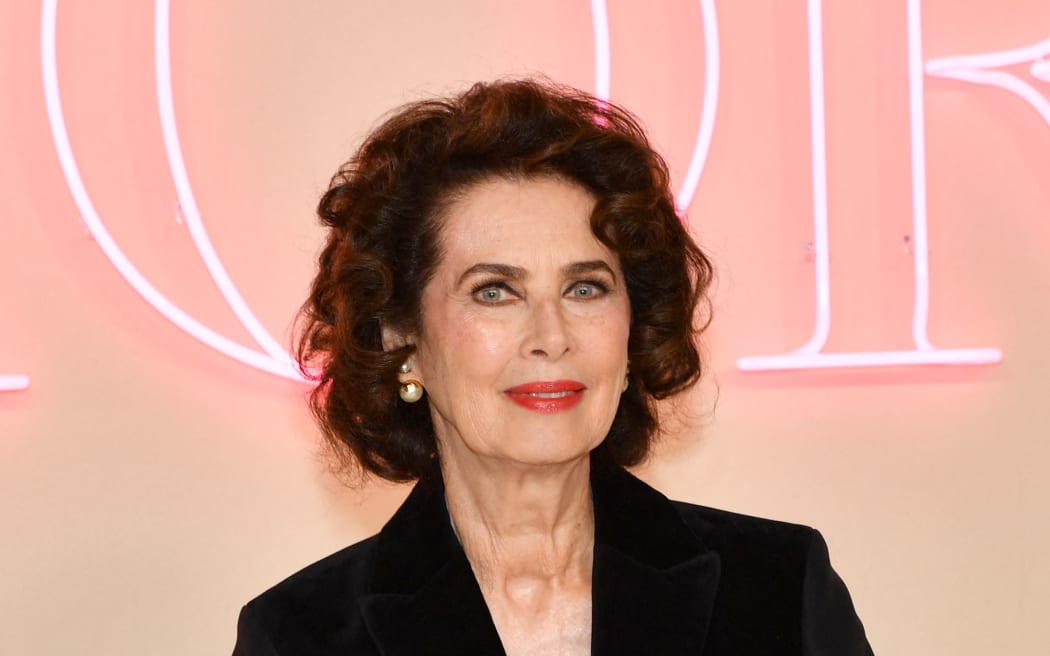 Canadian model and actress Dayle Haddon attends the Dior pre-fall fashion show at the Brooklyn Museum in Brooklyn, New York on April 15, 2024. (Photo by Andrea RENAULT / AFP)