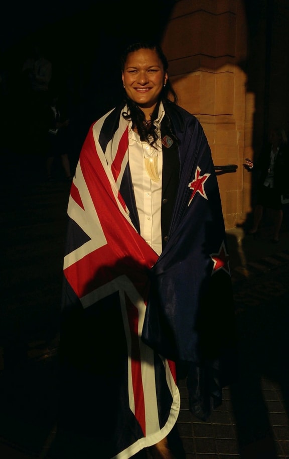 Valerie Adams, after being named flag bearer for New Zealand's Commonwealth Games team.
