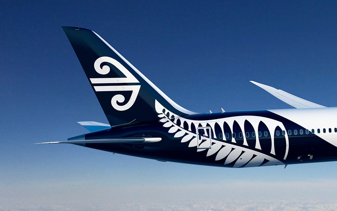 Air New Zealand plane.