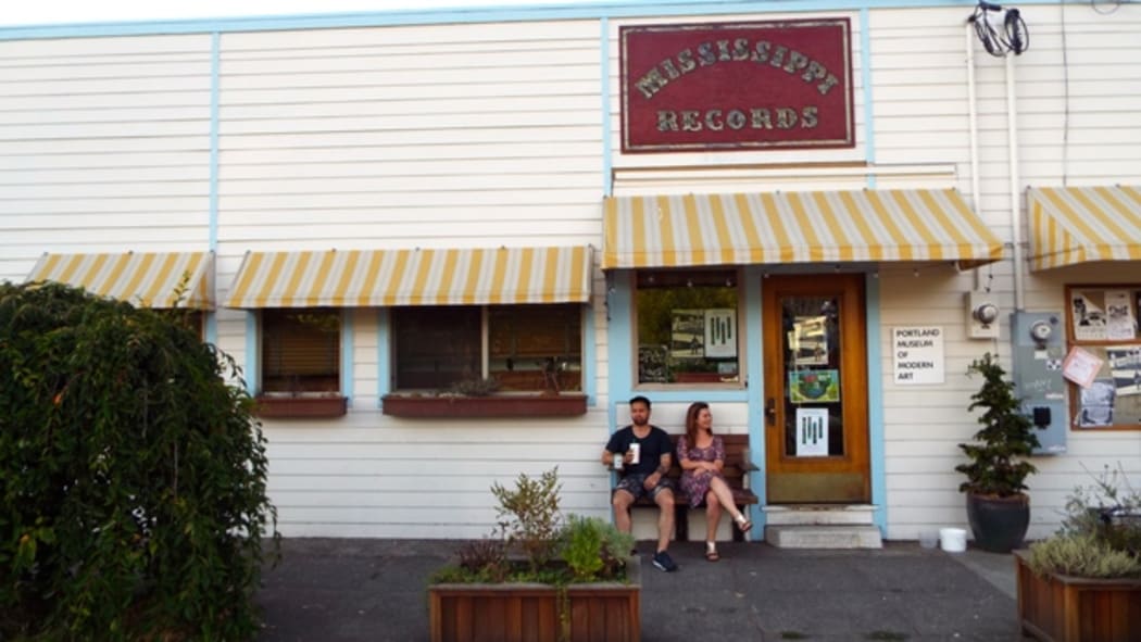 Ruban Nielson and Melody Thomas in Portland, 2014