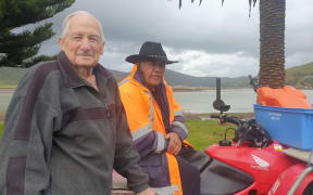 Marokopia locals Stan Vicary and Hemi Kete.