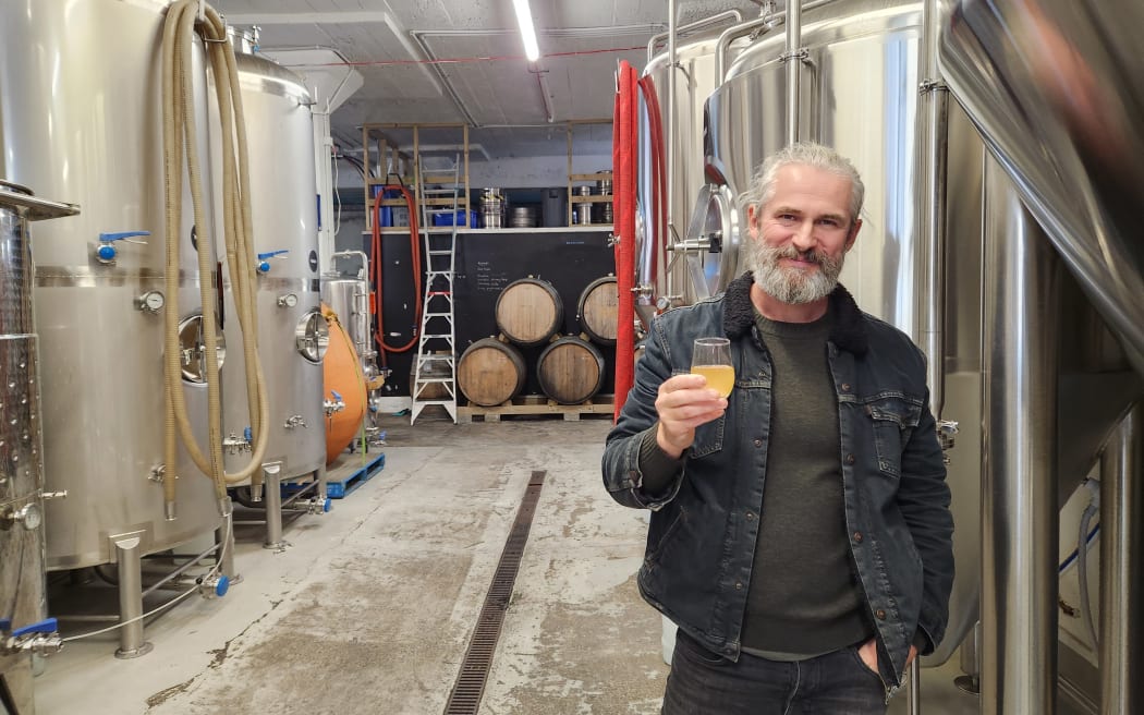 Pete Gillespie at Garage Project's wild workshop in central Wellington
