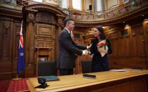 Jacinda Ardern and James Shaw have signed a confidence and supply agreement.