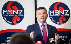 Associate Education Minister David Seymour announcing New Zealand’s first new charter school in Christchurch will open in 2025.