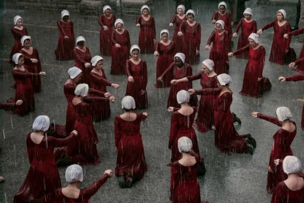 There was a sort of chilling beauty to even the most harrowing moments in the show's earlier seasons of The Handmaid's Tale.