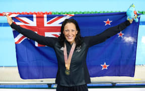 Sophie Pascoe of New Zealand wins gold in the Women's 200m Individual Medly. 2018 Commonwealth Games, Swimming, Optus Aquatic Centre, Gold Coast, Australia. 7 April 2018 © Copyright Photo: Anthony Au-Yeung / www.photosport.nz