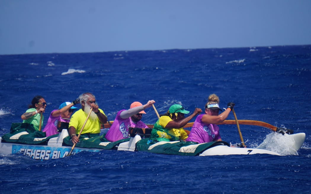 Vaka Eiva outrigger canoe competition.