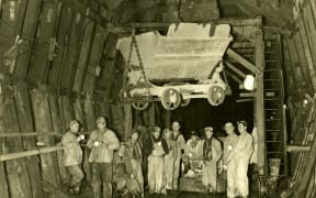 Construction work underway on the Rimutaka Tunnel.