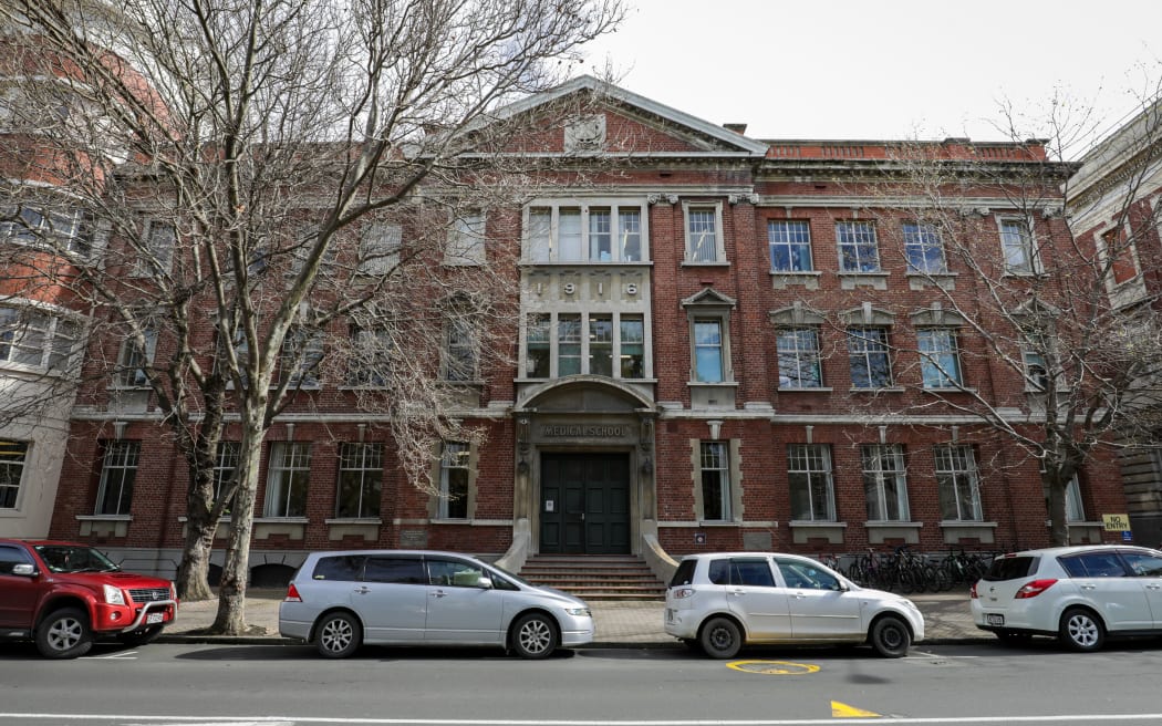 Red Lecture theatre building