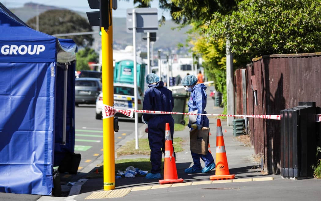 Part of Matipo Street, Riccarton, is cordoned off as Christchurch police investigate an unexplained death.
