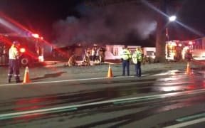 A fire in Napier.
