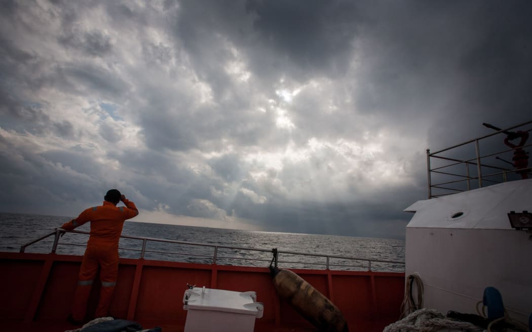 Indonesian search and rescue during a search operation for MH370 in the Andaman Sea.