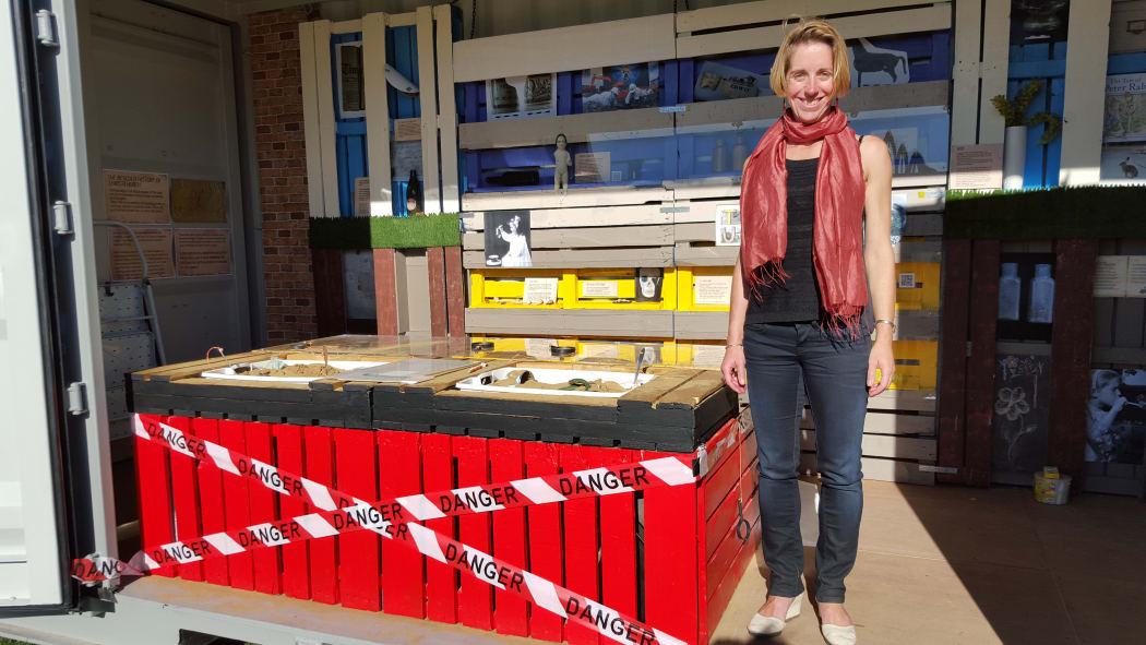 Archaeologist Katherine Watson curated the exhibition of items found in central Christchurch post earthquakes.