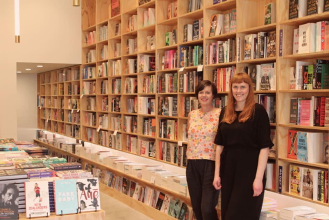 Catherine Robertson and Jane Arthur at their shop, Good Books