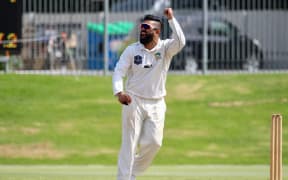 Central Stags left-arm spinner Ajaz Patel
