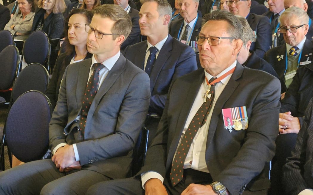 Chris Penk at the RSA's 108th National Council meeting in Wellington.