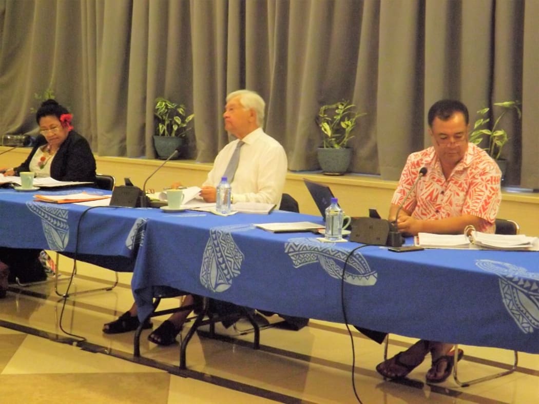 Appointed members of the Commission of Inquiry investigating the health and medical procedures and processes that led to the death of two babies after MMR vaccination in Samoa.