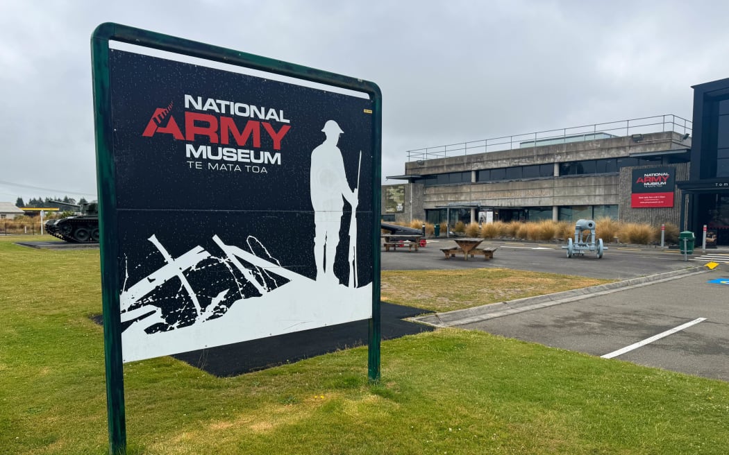 Outside the National Army Museum in Waiouru.