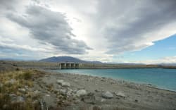 Lake Pūkaki, New Zealand’s largest hydro storage lake, on 17 March 2025.