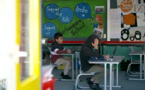 Students return to Berhampore School in Wellington under level 3 lockdown.