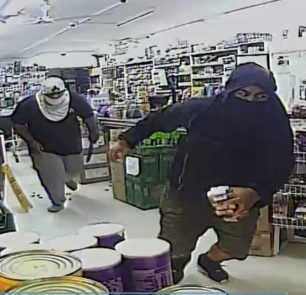Robbers who attacked a worker at the Kingsford Supermarket in Mangere.