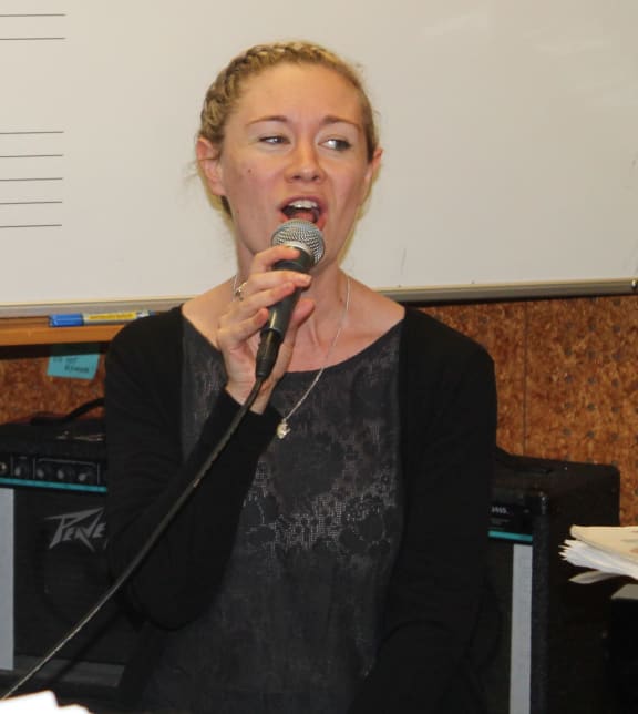 A photo of Pianist and vocalist, Anna Whitaker.