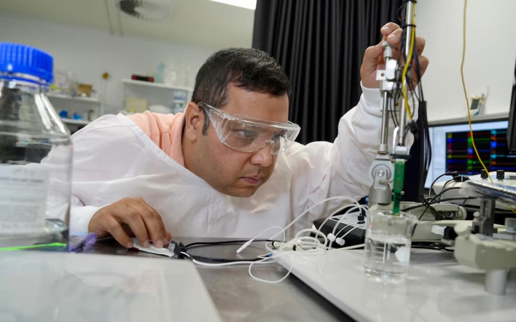 Dr Shivdasani says the AI mind-reading technology could be used in stroke rehabilitation and speech therapy for autism. (