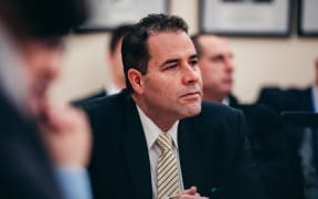 Rafael Gonzalez-Montero, head of parliamentary services, is questioned by a select committee