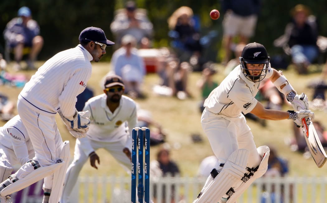 Kane Williamson plays a shot. Day 4, ANZ Boxing Day Cricket Test, New Zealand Black Caps v Sri Lanka.