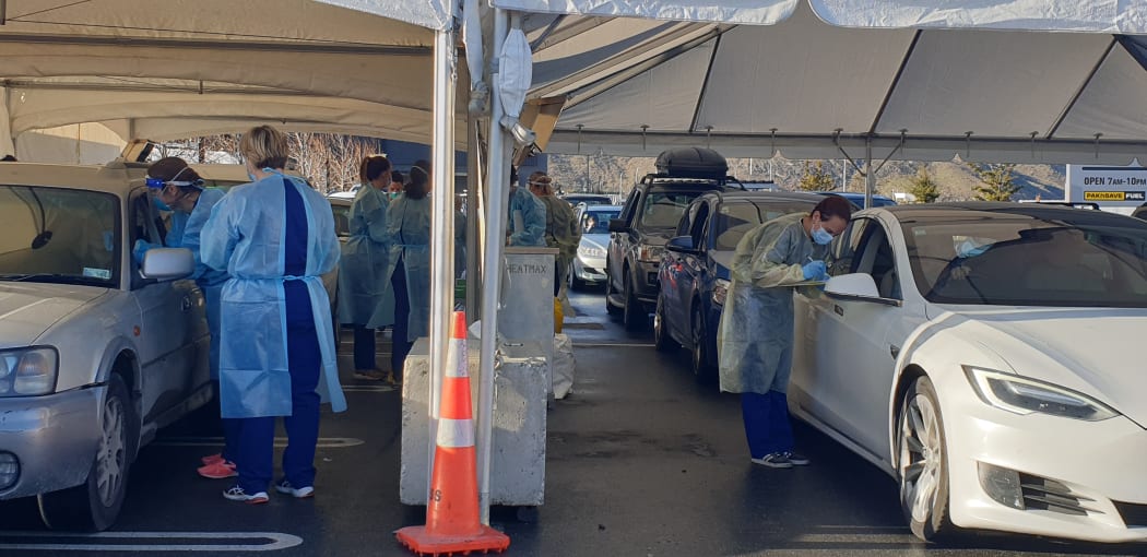 At least 1000 people queued in Queenstown for a Covid-19 test on 4 August 2020 after a recent visitor tested positive in South Korea.