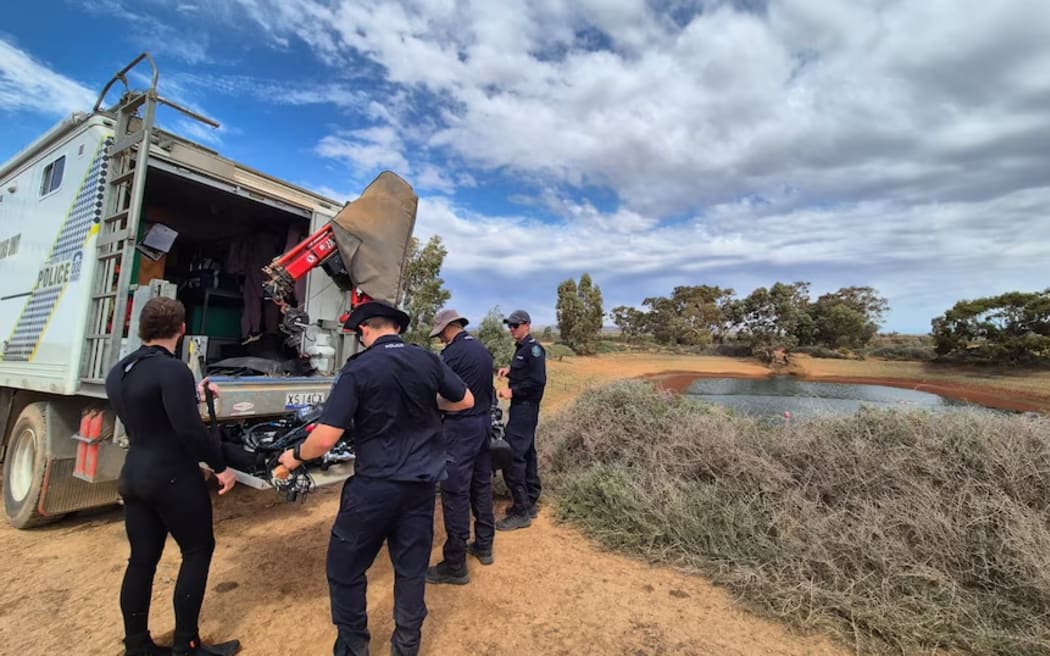 During the first few days of the search, police said there were several dams on the property. (Supplied: SA Police)