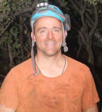 Photo of Eric Roberts at the entrance to Rising Star Cave