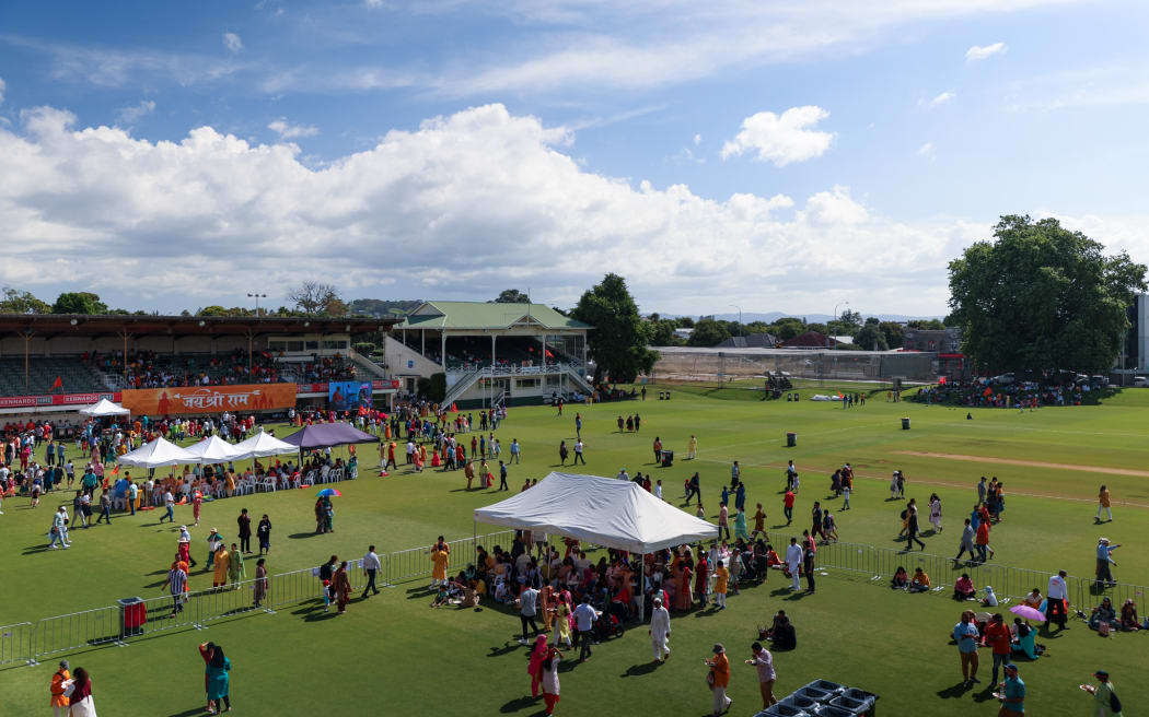 Most notable event took place in Auckland’s Eden Park on Sunday, with many temples across the country screening the inauguration ceremony live on Monday evening.