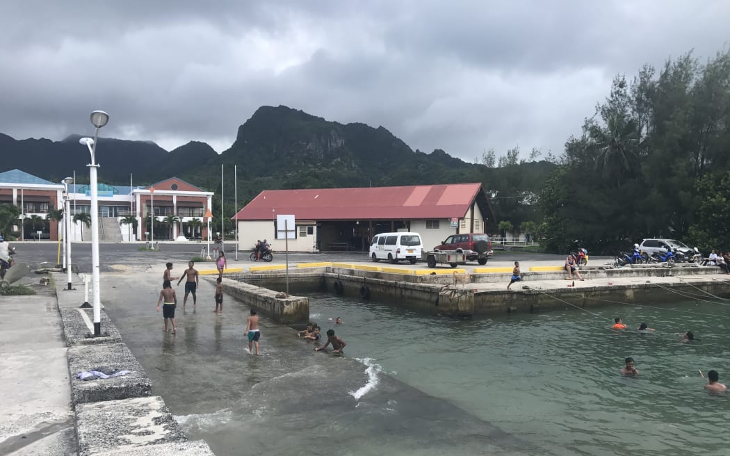 Avarua foreshore as it is now