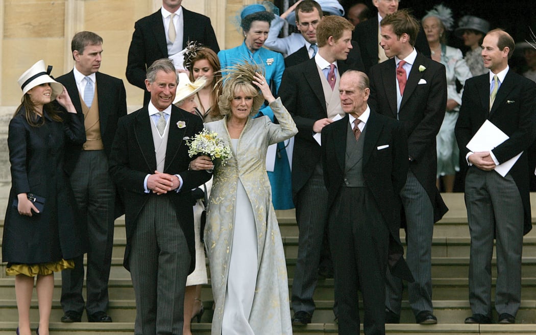Charles, Prince of Wales, and Camilla Parker Bowles wed in 2005.