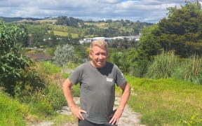 Mark Wootton at the Hibiscus Coast property he wants to develop.
