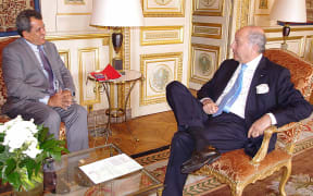 Edouard Fritch and Laurent Fabius