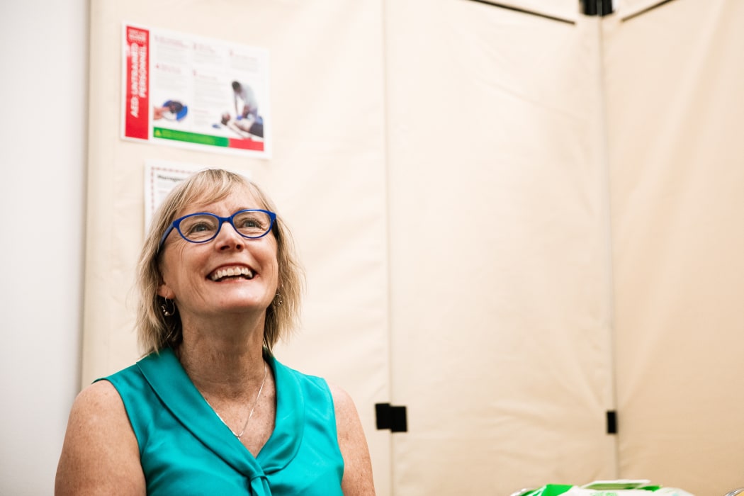 Immunisation Advisory Centre (IMAC) Director, Nikki Turner before her COVID-19 vaccination