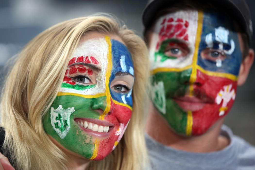 Lions fans in Auckland