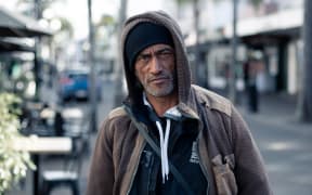 Major Keelan begs on the streets of Napier to feed his addiction.