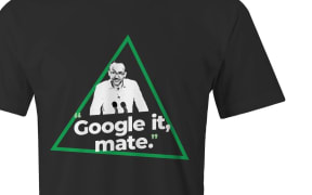 The t-shirt Australia's Greens made to immortalise the leader's pushback on an election campign 'gotcha' question.