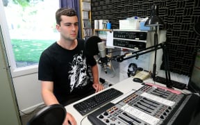 John Scott hosting his radio show