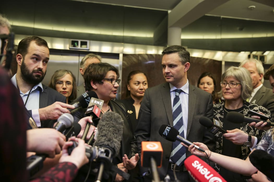 Metiria Turei and James Shaw after Greens caucus. Two Green Party MPs, Kennedy Graham and David Clendon have withdrawn from their party's caucus, following their criticism of co-leader Metiria Turei.
